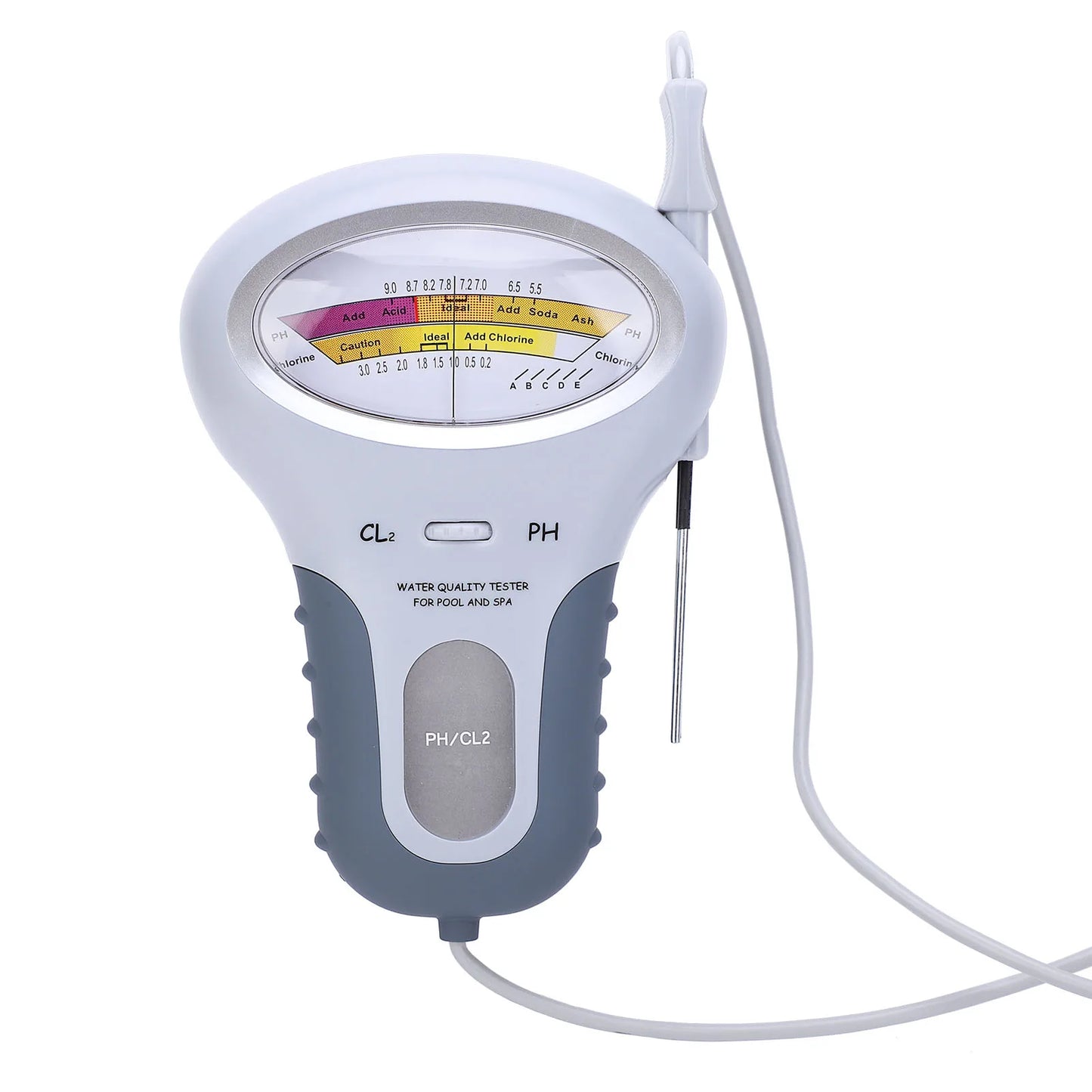 Chlorine Tester Pool Chlorine Tester PC‑102 CL2 Chlorine &amp  Tester Swimming Pool Spa Water Quality Analyzer with Probe