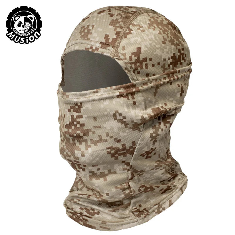 Musion Motorcycle Balaclava Sun Protection Full Face Mask Breathable Mesh Airsoft Mask Balaclava Bicycle Cycling Head Cover Unde