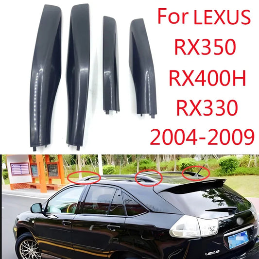 Car roof rack rail cover end decorative cover housing replacement for Lexus RX330 RX350 RX400H 2004-2009 63492-0E010 63491-0E010 annizon.com