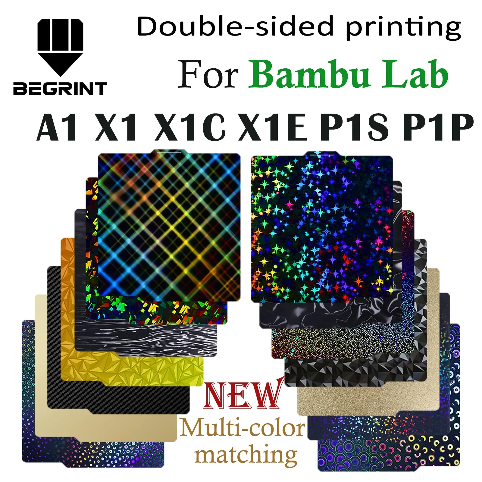 Build Plate for Bambu Lab A1 P1P P1S Smooth X1C Spring Steel Sheet Double Sided 3D Print For Bambu Bamboo X1 Carbon Plate Bed annizon.com