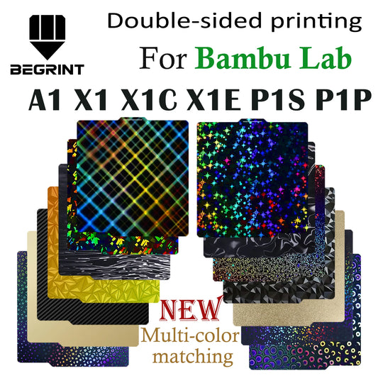 Build Plate for Bambu Lab A1 P1P P1S Smooth X1C Spring Steel Sheet Double Sided 3D Print For Bambu Bamboo X1 Carbon Plate Bed annizon.com