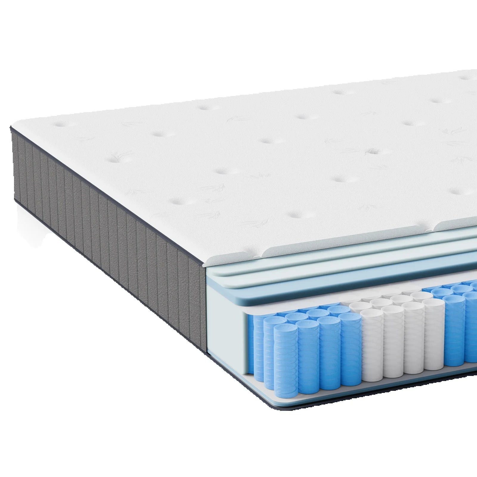 Pocket spring core mattress 180 × 200 × 25cm H3 - 7 zones with diatom foam & orthopedic support annizon.com