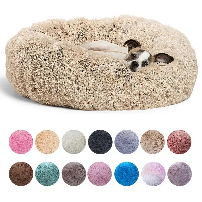 40-90cm 6 Sizes Round Pet Bed for Large Dog Bed Super Soft Cat Bed Plush Dog House for Medium Dog House Winter Warm Sleeping annizon.com