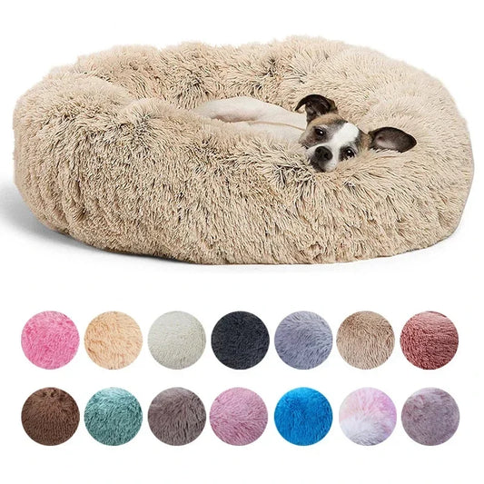 40-90cm 6 Sizes Round Pet Bed for Large Dog Bed Super Soft Cat Bed Plush Dog House for Medium Dog House Winter Warm Sleeping annizon.com