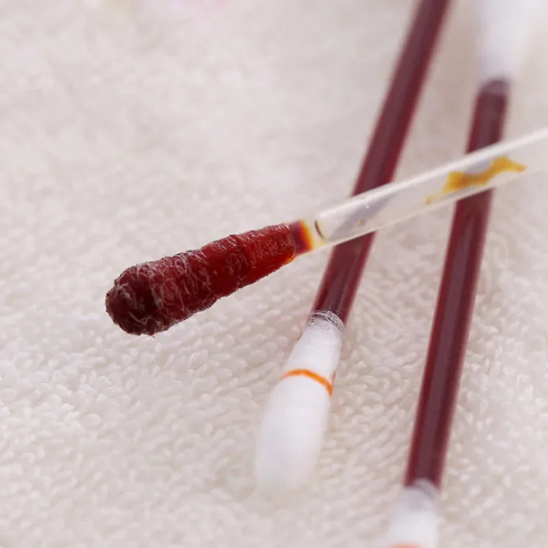 50pcs/lot Disposable Medical Iodine Cotton Stick Disinfected Cotton Swab Iodine Climbing Aid First Aid Safety Survival Supplies