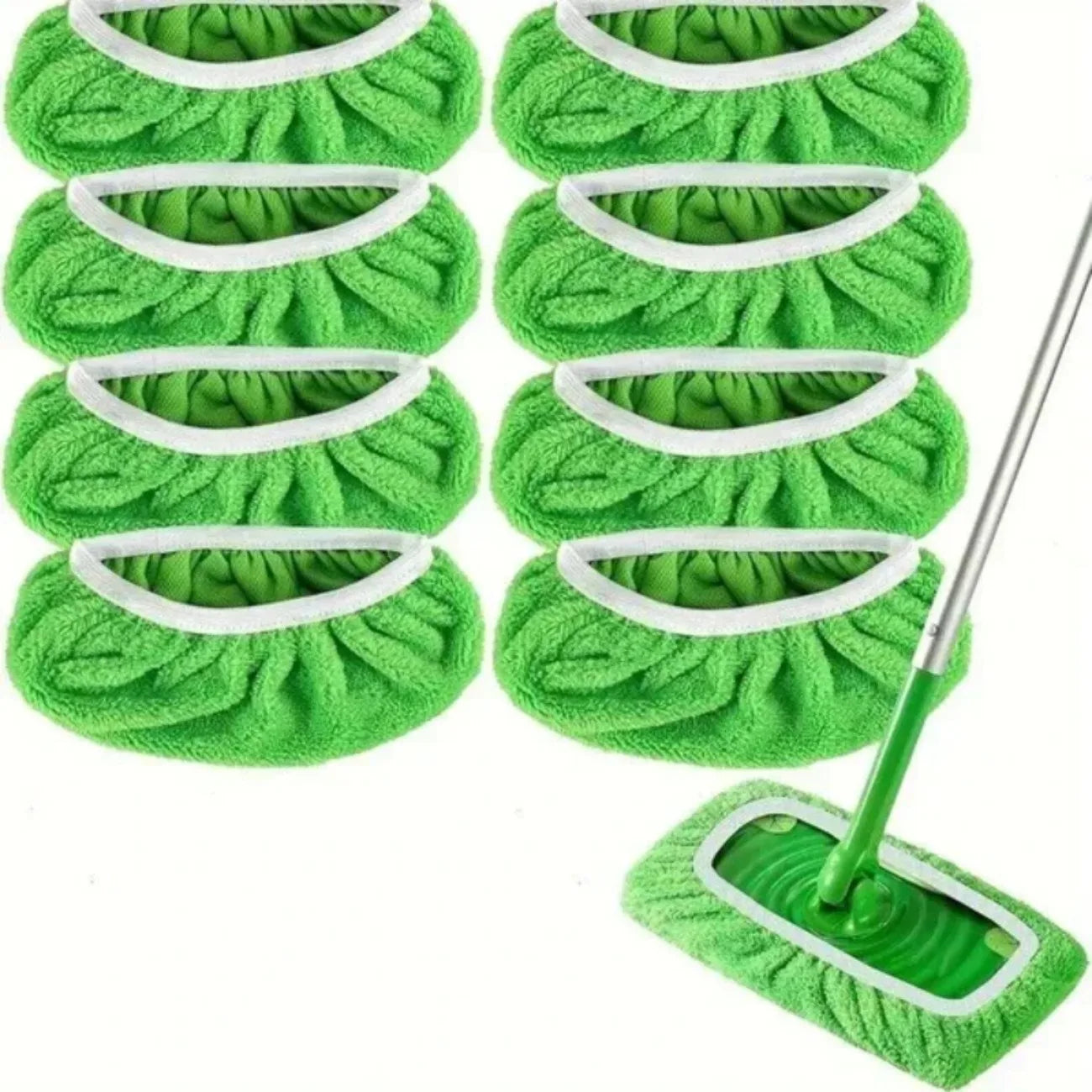 Eco-Friendly Mop Cover Set – 6-Pack Washable Flat Mop Pads for Dusting, Wet Mopping & Pet Hair Pickup, Reusable Alternative to annizon.com