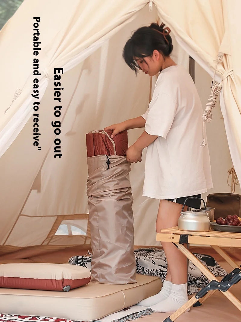 Lohascamping double Self-inflating Mattress 10cm Compact Folding Camping Mat Sleeping Bed Pad 1-2 Person floor tent Air Mat annizon.com