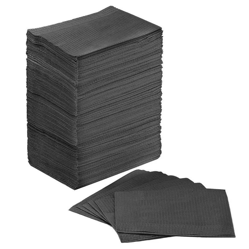 20/50/125PCS Black Tattoo Tabletop Cover Disposable Bed Sheet Fabric Waterproof Stain Resistant Cleaning Table Mat annizon.com