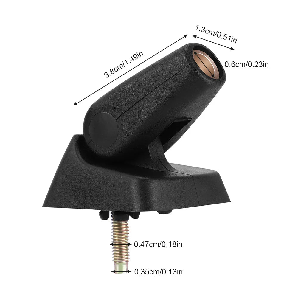 Car Roof Aerial Antenna Base Waterproof Single Amplified Pedestal Wide Coverage Practical Mount Holder Accessories annizon.com
