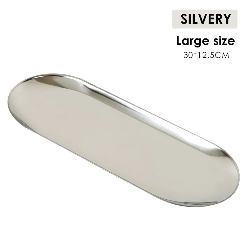 Stainless Steel Sterilized Tray Dental Medical Tools Storage Trays Disinfection Plate Surgical Cosmetic Tattoo Accesory