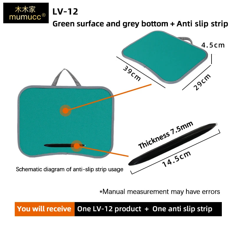 MUMUCC Multifunctional Laptop Desk With Cushion and Filled with Foam Particles, Small Pillow Table, Hard Mouse Pad Large annizon.com