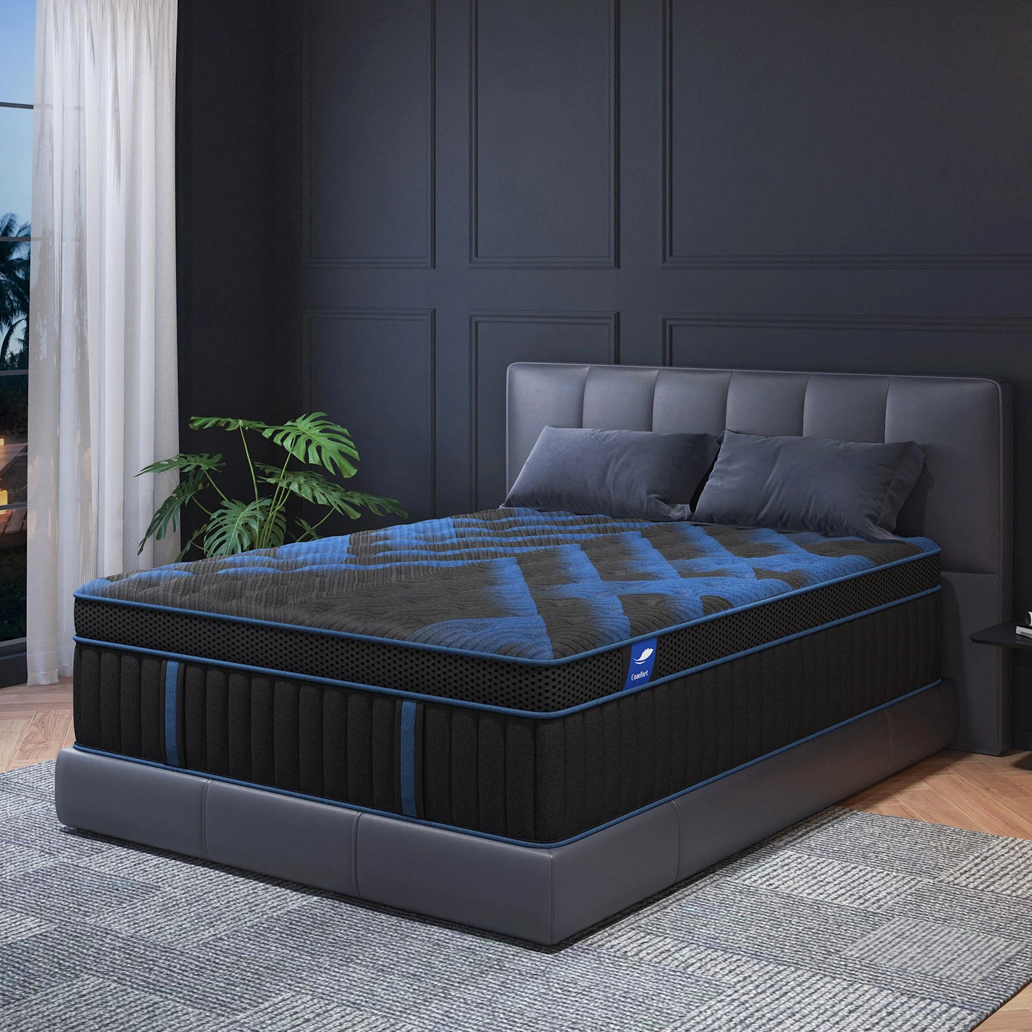 12"Gel Memory Foam Hybrid Pocket Spring Mattress Twin Full Queen King Bed Mattress In A Box, Medium Firm Motion Isolation annizon.com