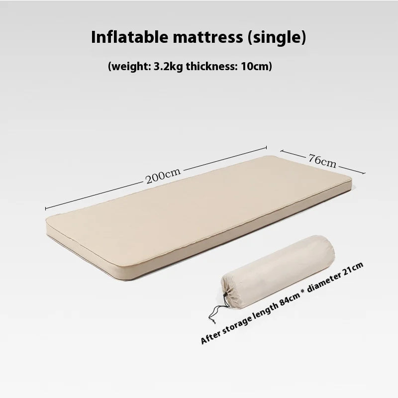 Lohascamping double Self-inflating Mattress 10cm Compact Folding Camping Mat Sleeping Bed Pad 1-2 Person floor tent Air Mat annizon.com