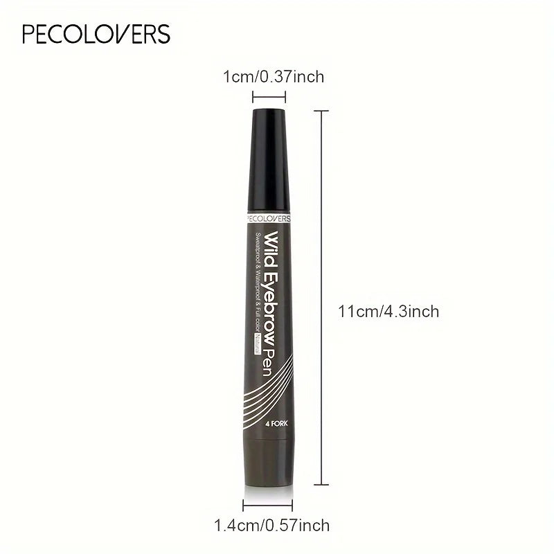 6 Colors 1pc Eyebrow Pen Waterproof 4 Split Tip Eyebrows Pen Eyebrow Tattoo Pen Waterproof Liquid Black Eyebrow Makeup Pencil annizon.com