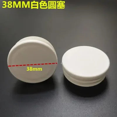 10pcs White square plastic pipe plug round cap tube end inner plug Furniture Leg Blanking hole dust cover Feet Protector  ﻿ annizon.com