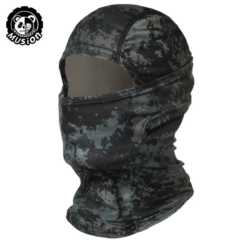 Musion Motorcycle Balaclava Sun Protection Full Face Mask Breathable Mesh Airsoft Mask Balaclava Bicycle Cycling Head Cover Unde