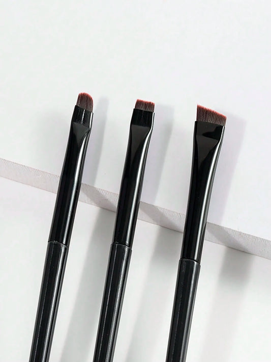 3pcs Makeup Brush Set, Including Angled Eyeliner Brush, Eyebrow Brush, And Ultra-Fine Eyeshadow Brush, Makeup Brush Set, Makeup Brush Kit, Makeup Brush Set, Full Makeup Brushes, Makeup Brush Set, Complete Makeup Tools, Makeup annizon.com