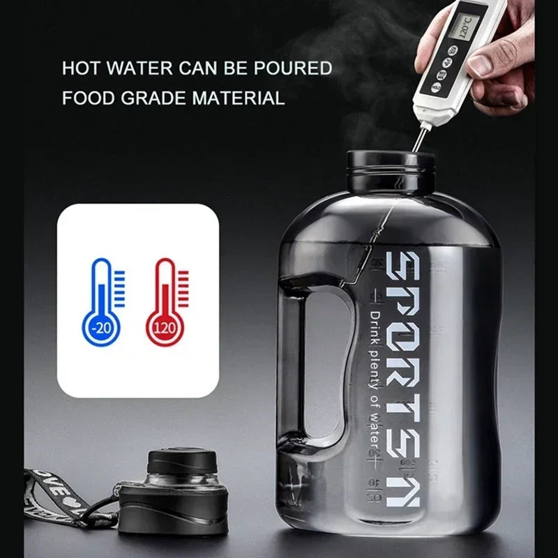 Portable Water Bottle 1.7L/2.7L Large Capacity Sports