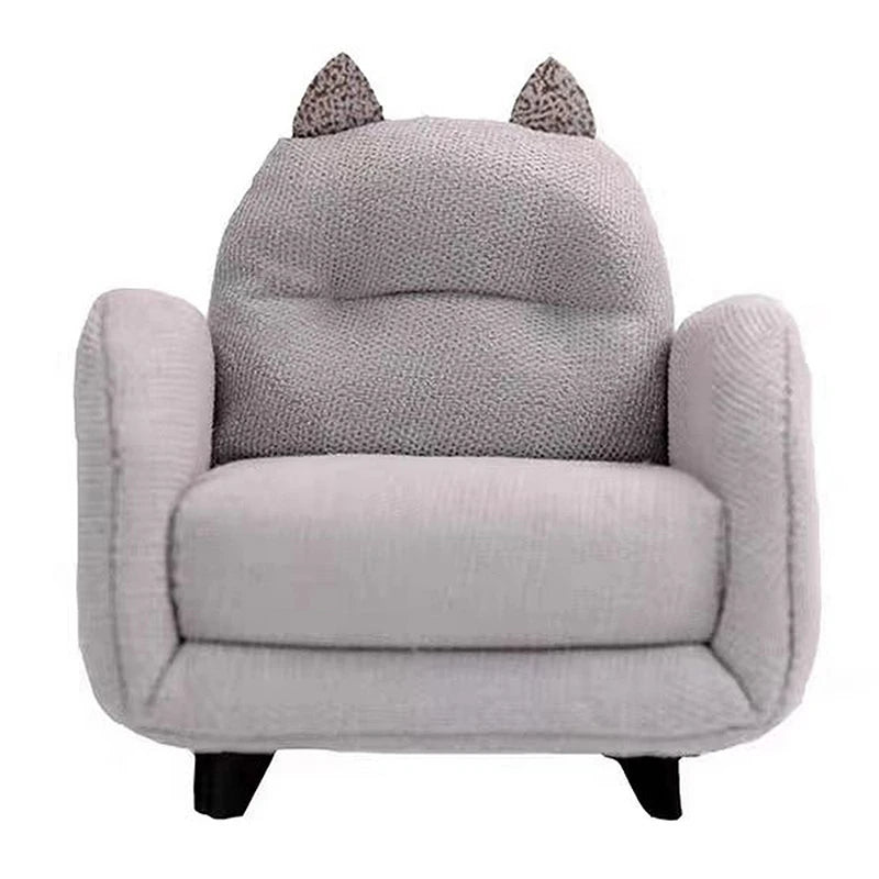 Mini Dollhouse Furniture Sofa with Pillow Set Simulation 1:12 Miniature Living Room Kids Pretend Play DIY Doll House Decor annizon.com