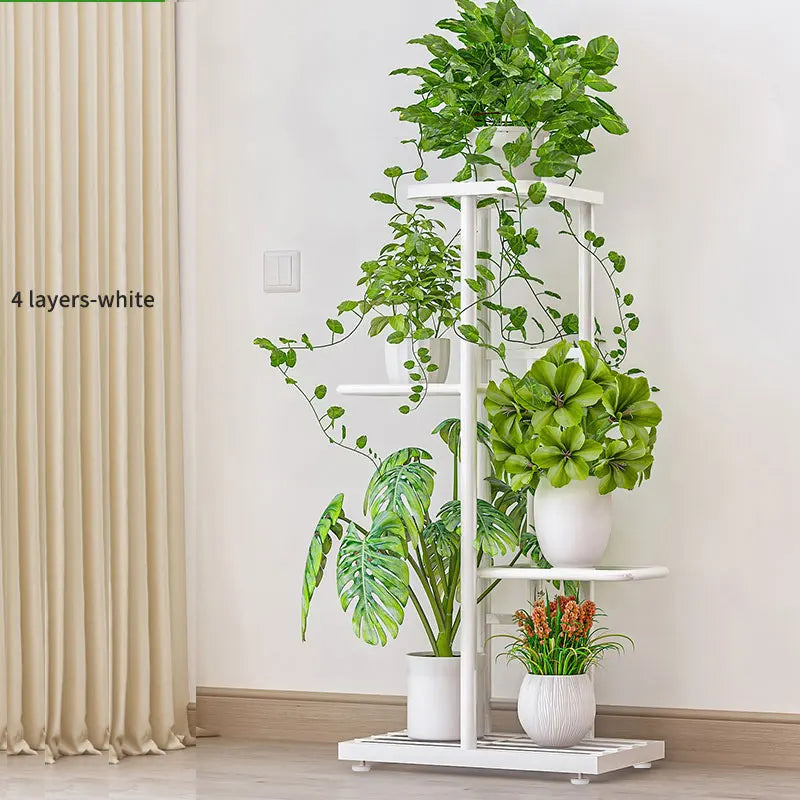 Plant Shelves Iron Potted Flower Plant Stand Rack Multiple Flower Pot Holder Shelf Indoor Outdoor Planter Display Organizer annizon.com