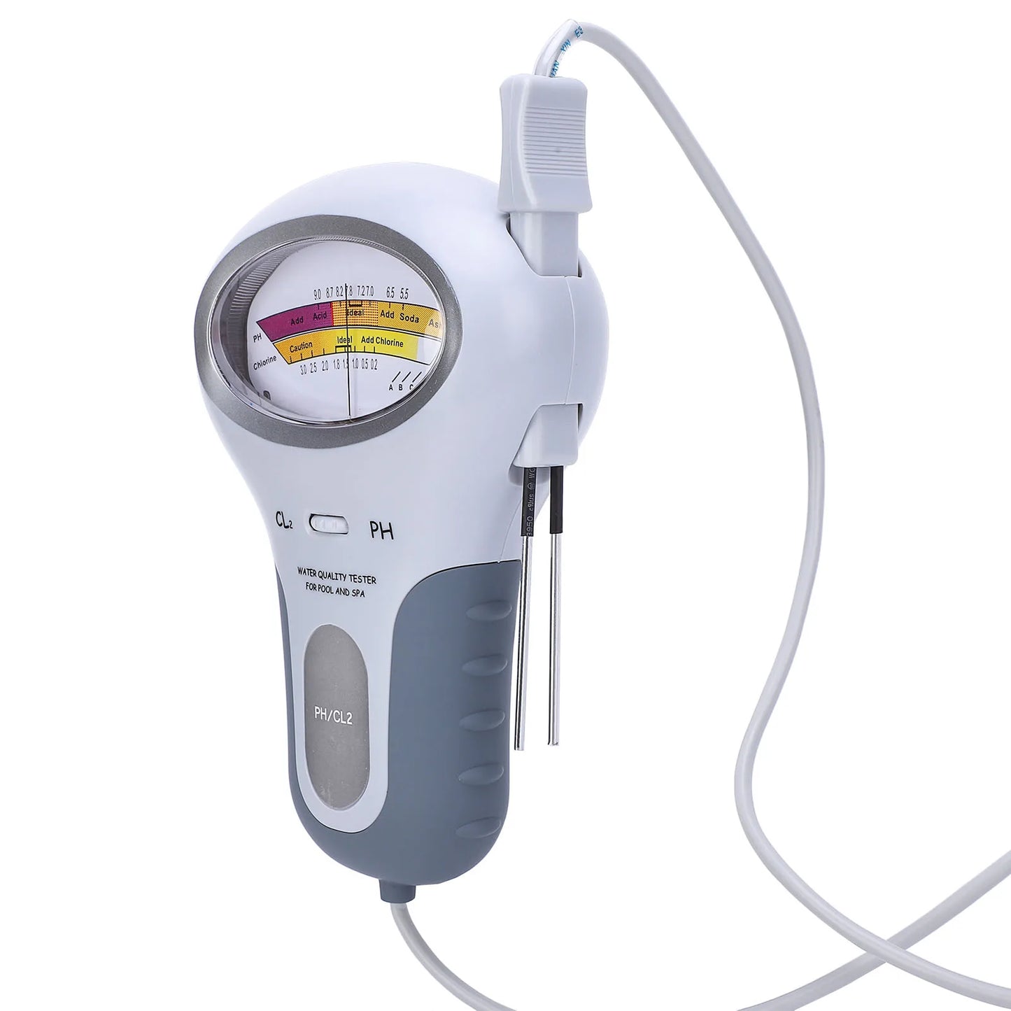 Chlorine Tester Pool Chlorine Tester PC‑102 CL2 Chlorine &amp  Tester Swimming Pool Spa Water Quality Analyzer with Probe