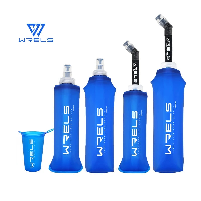 WRELS Folding Water Bottle 500ml TPU BPA-Free
