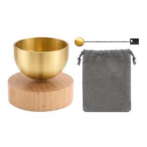 Brass Singing Bowl Yoga Meditation Bowl for Sound Healing Stress Relief Buddha Mindfulness bowl Instrument Singing Bowl Set