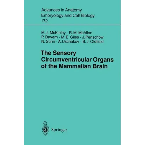 The Sensory Circumventricular Organs of the Mammalian Brain: Subfornical Organ, OVLT and Area Postrema