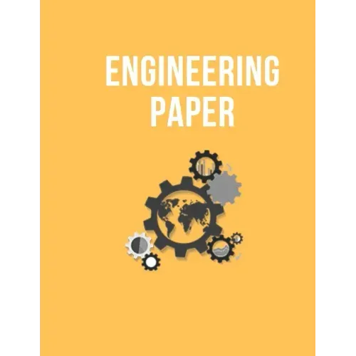Engineering Paper: BookFactory Professional Engineering Notebook - 140 Pages, great design and nice yellow cover