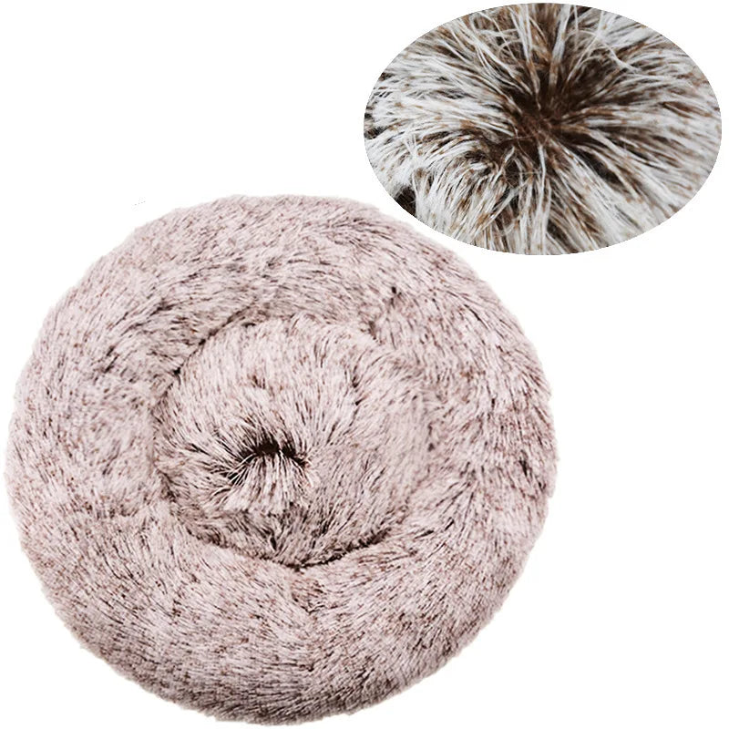 40-90cm 6 Sizes Round Pet Bed for Large Dog Bed Super Soft Cat Bed Plush Dog House for Medium Dog House Winter Warm Sleeping annizon.com