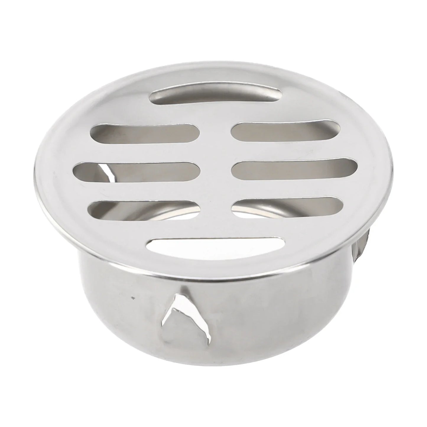 Stainless Steel Balcony Drainage Roof Round Floor Drain Cover Rain Pipe Cap Garden Outdoor Roof Anti-blocking Floor Strainer annizon.com