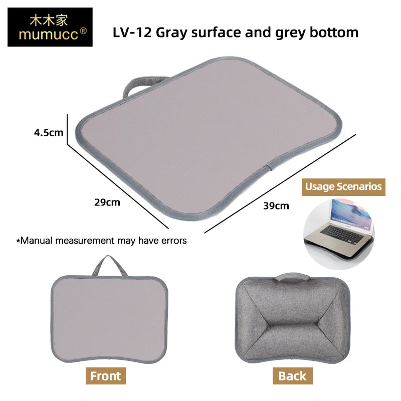 MUMUCC Multifunctional Laptop Desk With Cushion and Filled with Foam Particles, Small Pillow Table, Hard Mouse Pad Large annizon.com