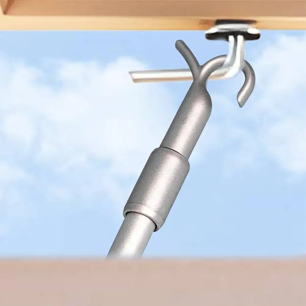 Curtain Pull Rod 33-60cm Telescopic Rod Roof For Window Opener Pole Aluminum Alloy Telescopic Rotating Rod Curtain Accessories annizon.com