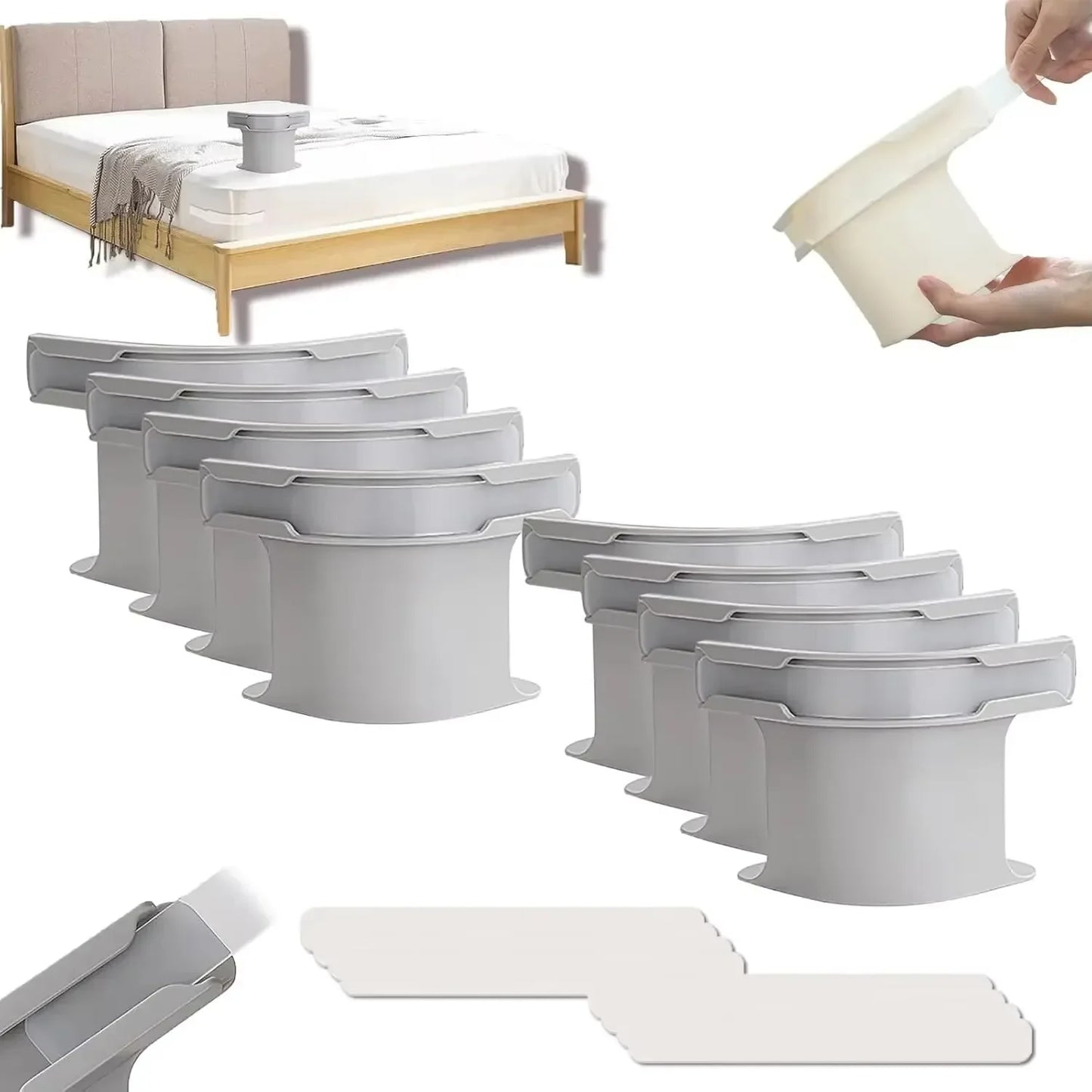 8/4Pcs Heavy Duty Bedsheet Corner Tightener Clips High-quality Materials Durable and Reliable Bed Sheet Grippers for Protectors annizon.com