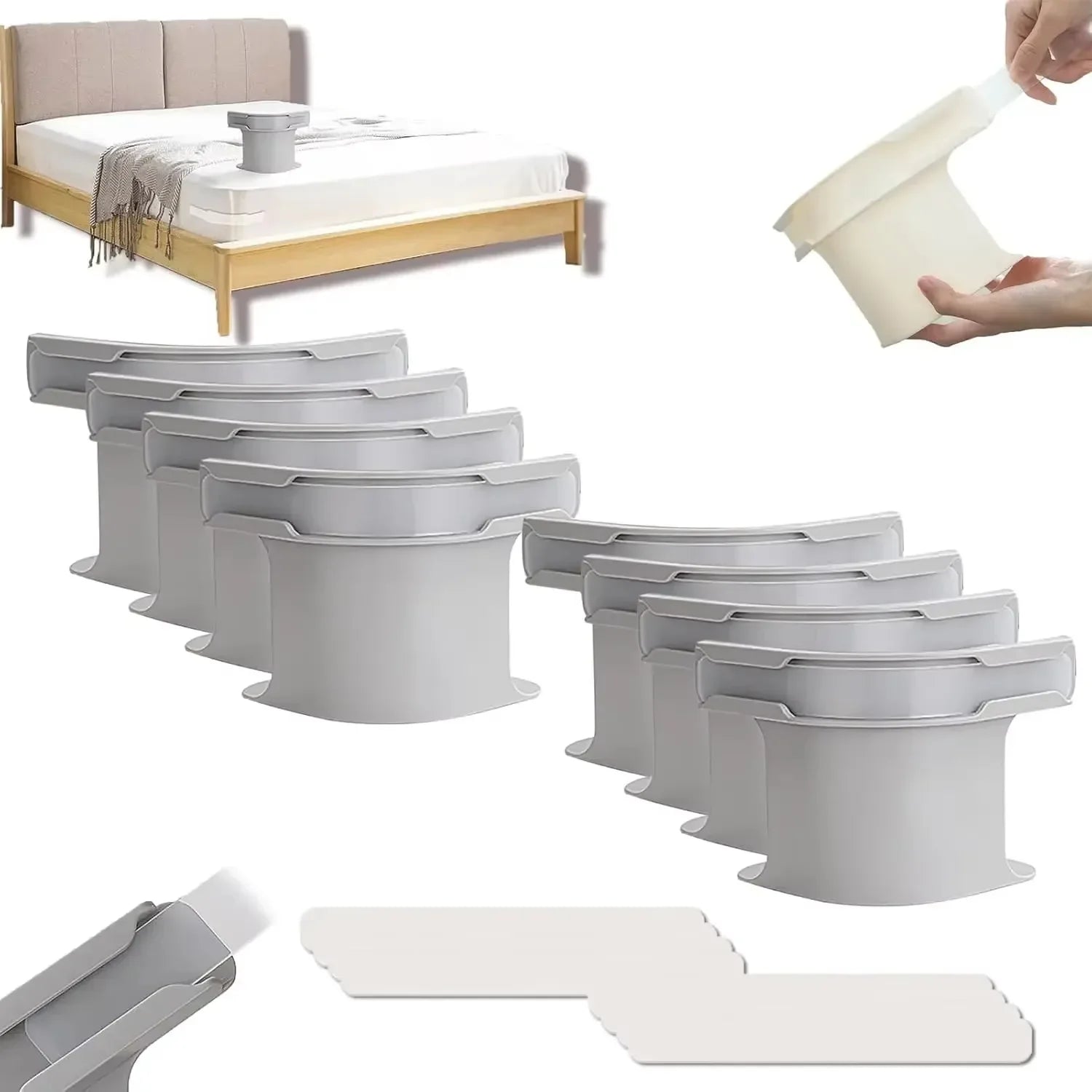 8/4Pcs Heavy Duty Bedsheet Corner Tightener Clips High-quality Materials Durable and Reliable Bed Sheet Grippers for Protectors annizon.com