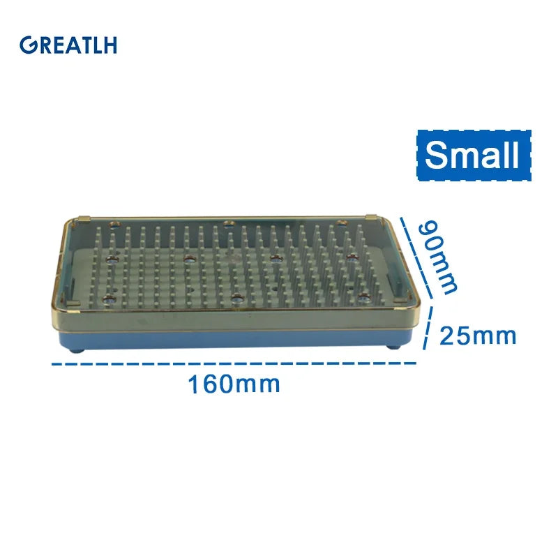 Silicone Sterilization Tray Case Box Ophthalmic Dental Instruments Disinfection Box