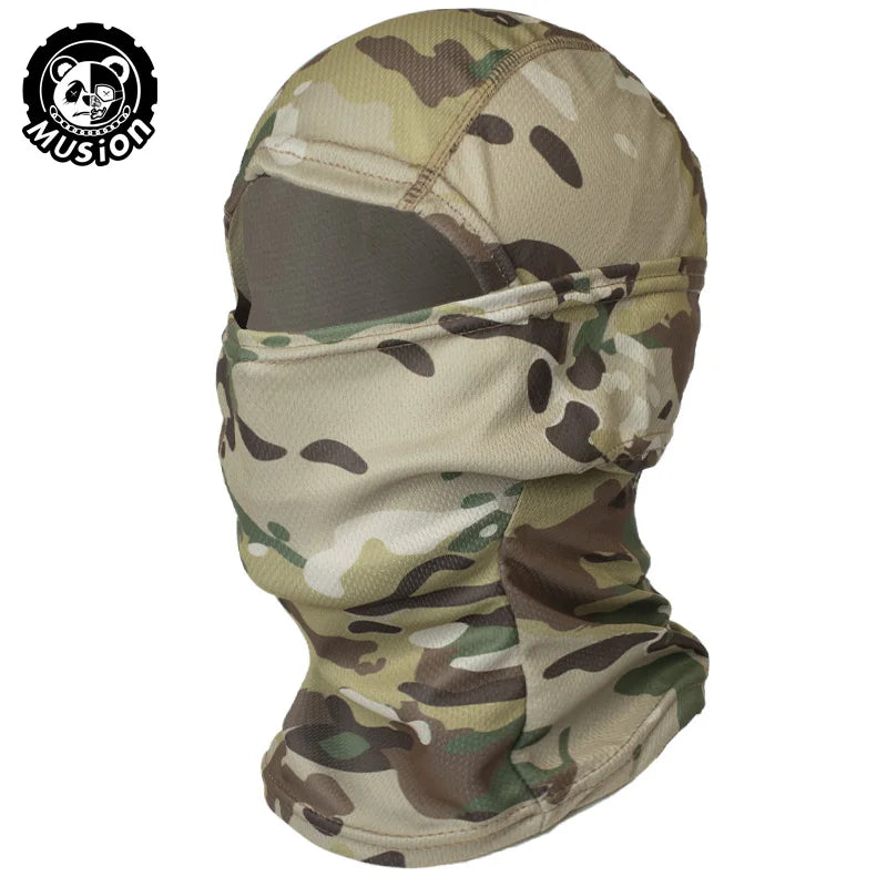 Musion Motorcycle Balaclava Sun Protection Full Face Mask Breathable Mesh Airsoft Mask Balaclava Bicycle Cycling Head Cover Unde