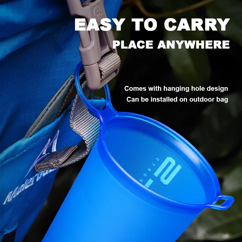 WRELS Folding Water Bottle 500ml TPU BPA-Free
