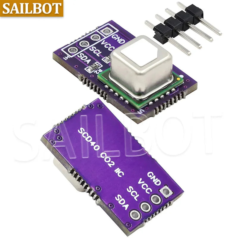SCD40 SCD41 CO2 Gas Sensor Module High-Precision Carbon Dioxide Temperature Humidity Detector I2C for Arduino DIY