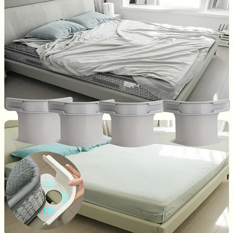4 Heavy Duty Sheet Holders, Non-Slip Mattress Straps for All Sheet Sizes, Easy Install & Secure Fit, Modern Bedding annizon.com