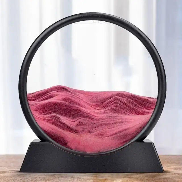 3D Moving Sand Art Glass Deep Sea Sandscape In Motion Display Home Decor Flowing Sand Frame Sand Painting Creative Gift