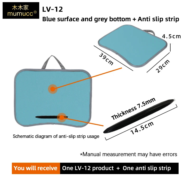 MUMUCC Multifunctional Laptop Desk With Cushion and Filled with Foam Particles, Small Pillow Table, Hard Mouse Pad Large annizon.com
