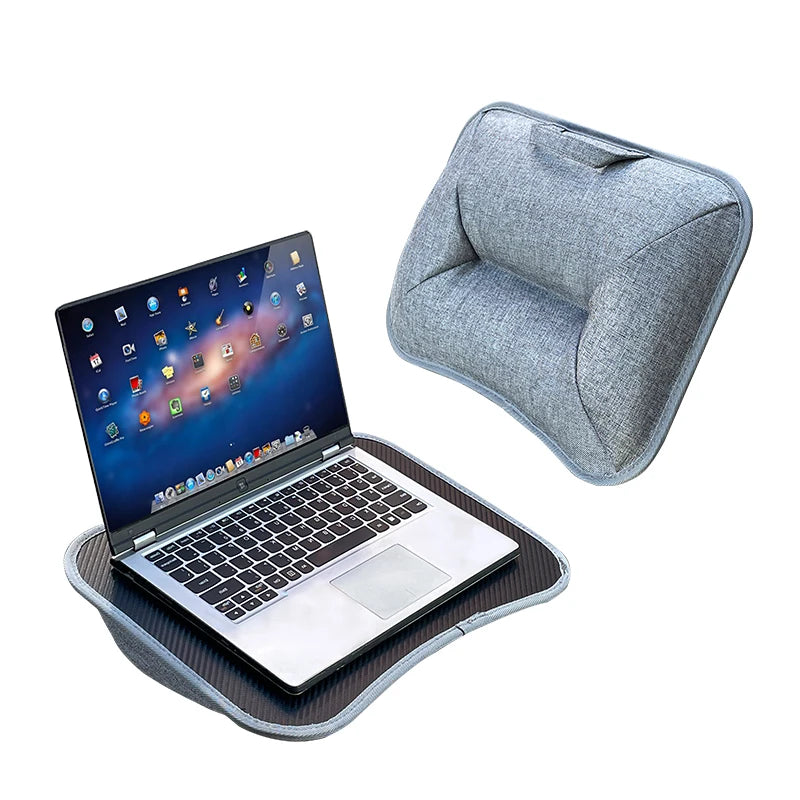 MUMUCC Multifunctional Laptop Desk With Cushion and Filled with Foam Particles, Small Pillow Table, Hard Mouse Pad Large annizon.com