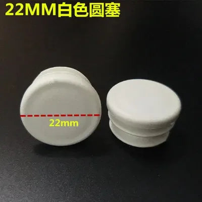 10pcs White square plastic pipe plug round cap tube end inner plug Furniture Leg Blanking hole dust cover Feet Protector  ﻿ annizon.com