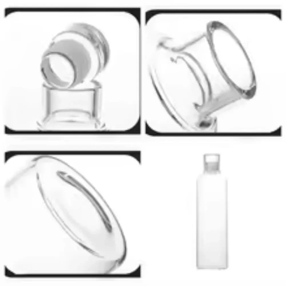 Glass Water Bottle - Leak-Proof Reusable Eco-Friendly