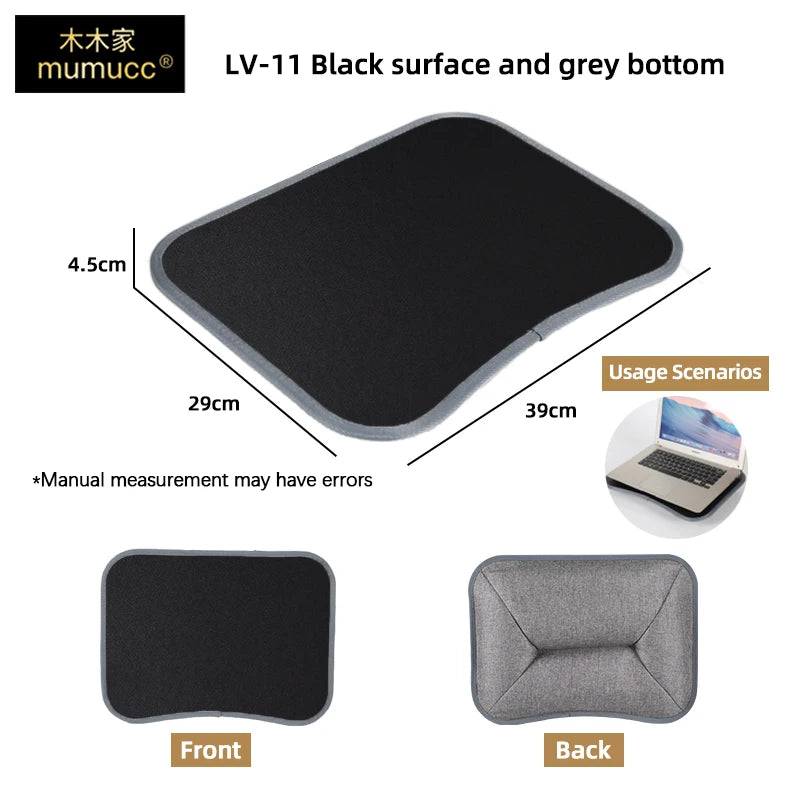 MUMUCC Multifunctional Laptop Desk With Cushion and Filled with Foam Particles, Small Pillow Table, Hard Mouse Pad Large annizon.com