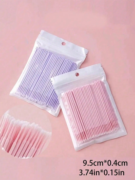 50/100pcs Nano Cleaning Swabs, Ultra Fine Makeup Remover Sticks For Eye Makeup, Contouring, Eyeliner, Lips And Skin Cleansing annizon.com
