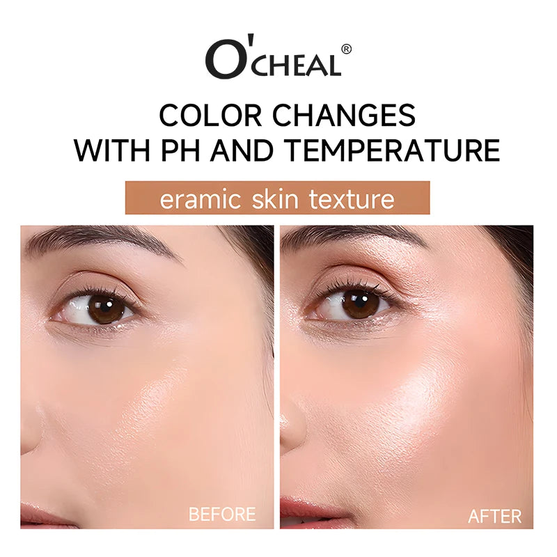 O'CHEAL Temperature Changing Foundation Stick Facial Coverage Blemishes Pores Double-Headed Face Matte Makeup Foundation Cream annizon.com