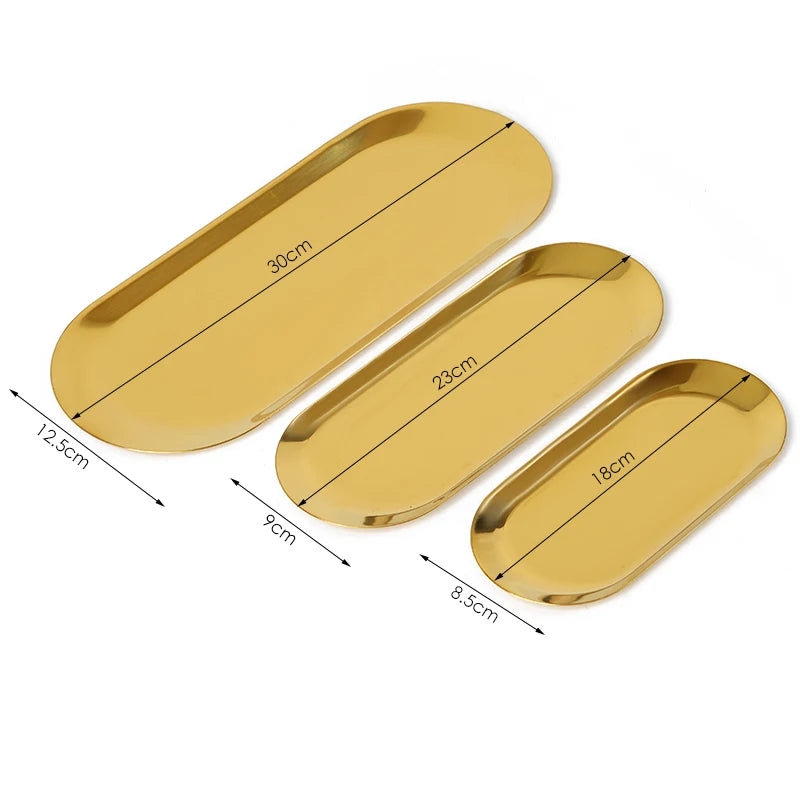Stainless Steel Sterilized Tray Dental Medical Tools Storage Trays Disinfection Plate Surgical Cosmetic Tattoo Accesory