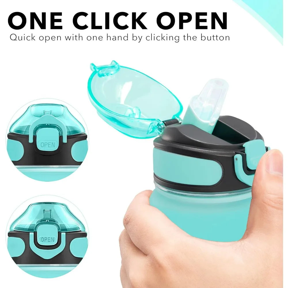 32 oz Water Bottle with Time Markers - Leakproof